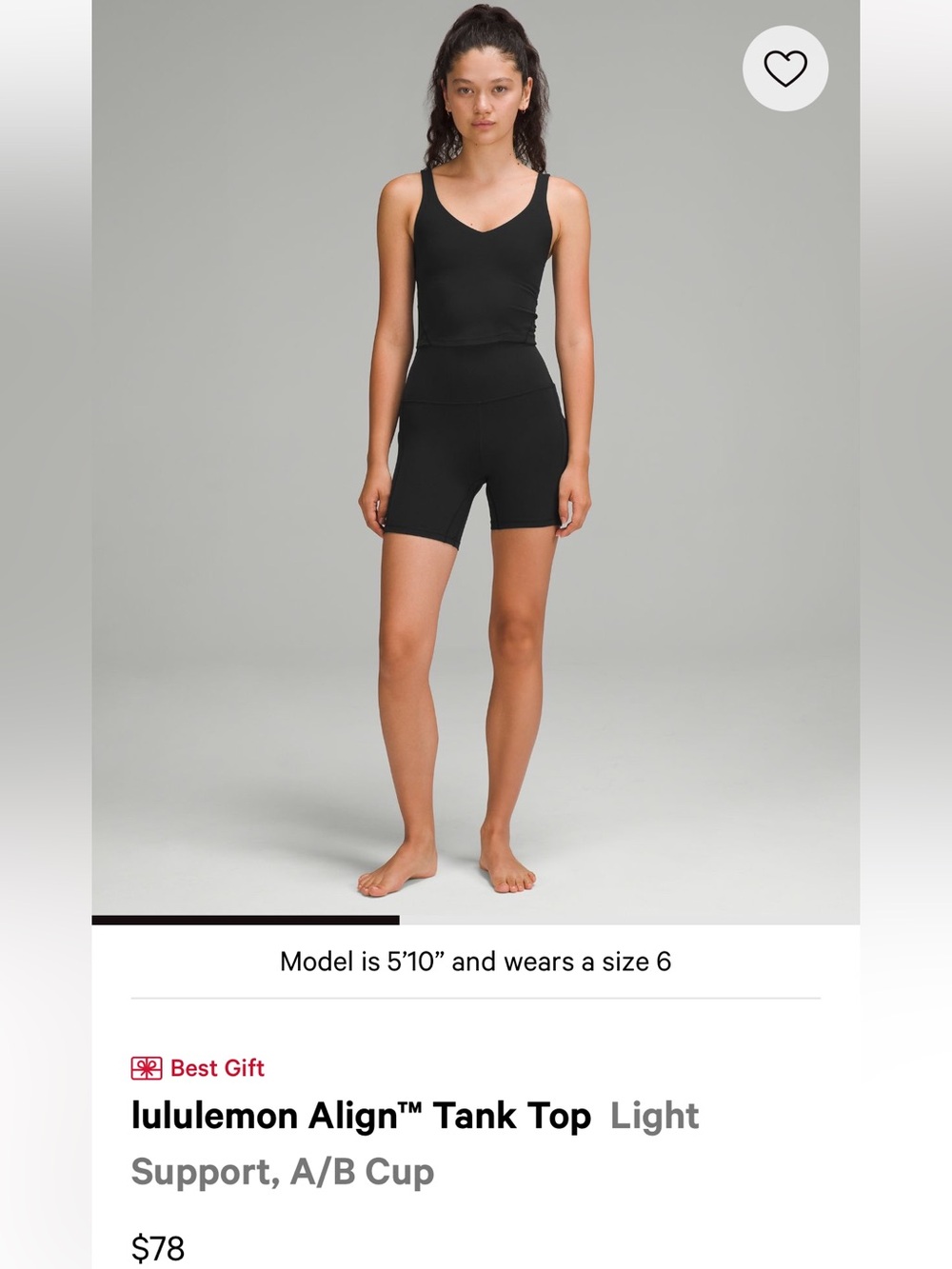 Lululemon Black Align Tank Top